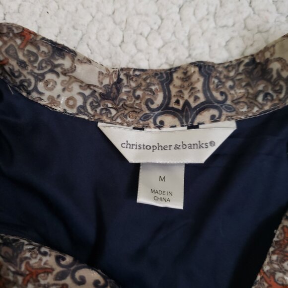 Christopher & Banks Blouse Women's Medium - Picture 2 of 3